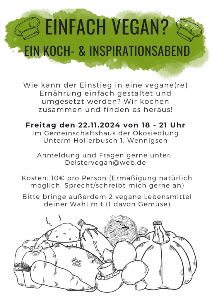 Sharepic 'Einfach vegan?' 22.11.2024